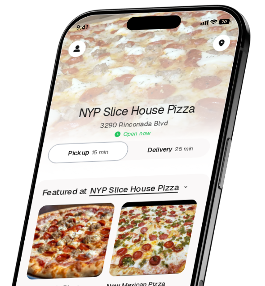 NYP Slice House Pizza app preview