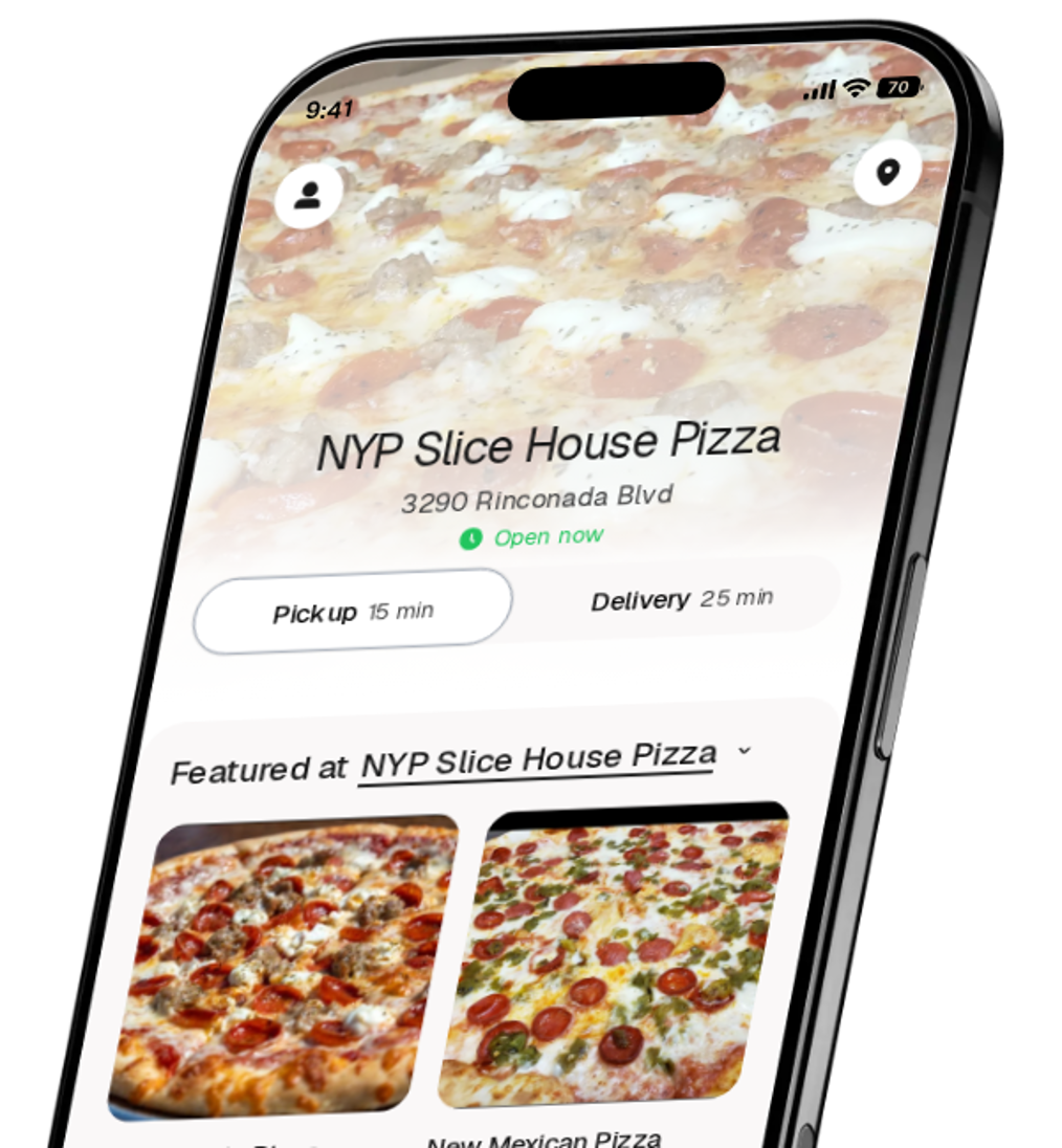 NYP Slice House Pizza app preview